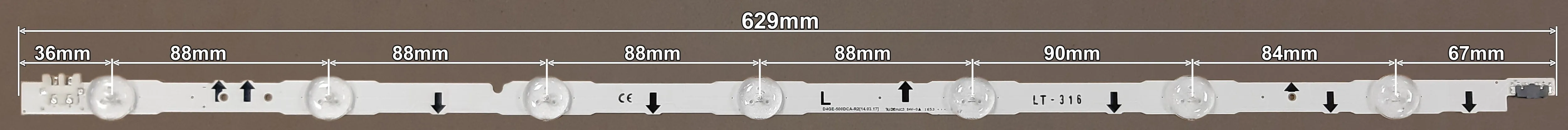 LED BAR-SAMSUNG50LR - lt316-led-traka-za-samsung-50-l7-629mm