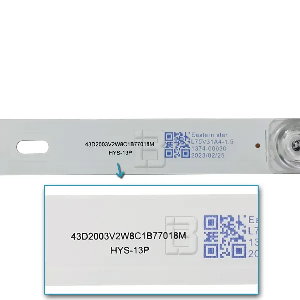 LED BAR-VOX43ADW - 43d2003v2w8c1b77018m-hys-13p