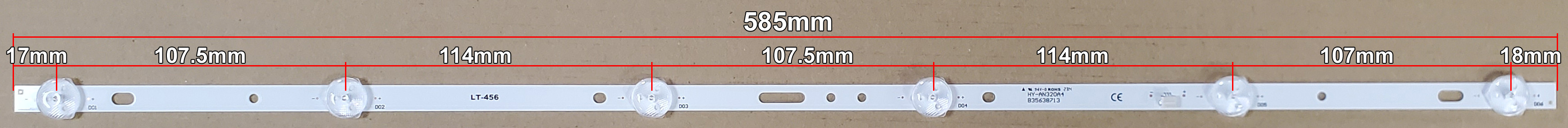 LED BAR-LAKI32 - lt456-led-traka-laki-32-585mm