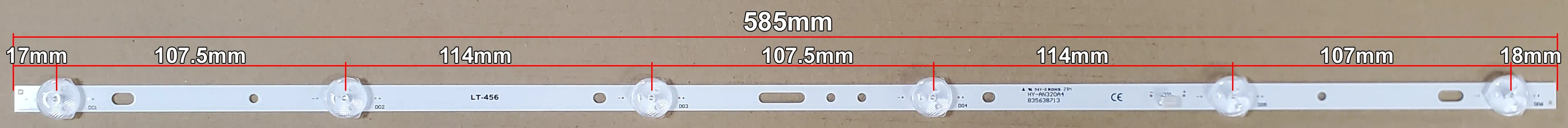 LED BAR-LAKI32 - lt456-led-traka-laki-32-585mm