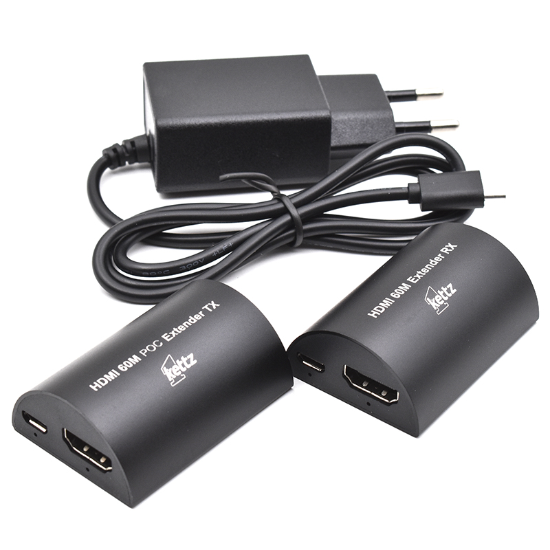HDMI EXTENDER HDEX-065 - hdmi-extender-kettz-hdex-065-60m-5e-6-single-4321