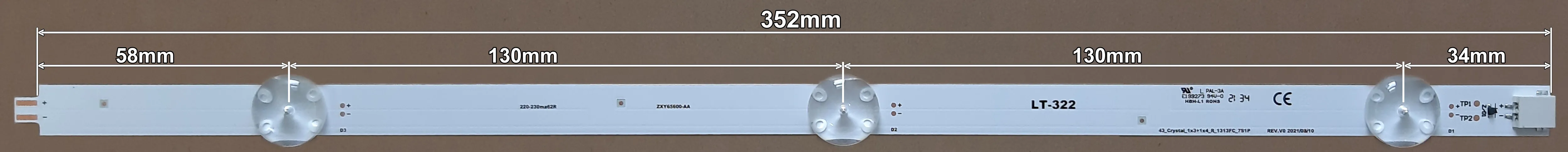 LED BAR-GRUNDIG43VLX - LT322-led-traka-za-grundig-43-1-r-352mm
