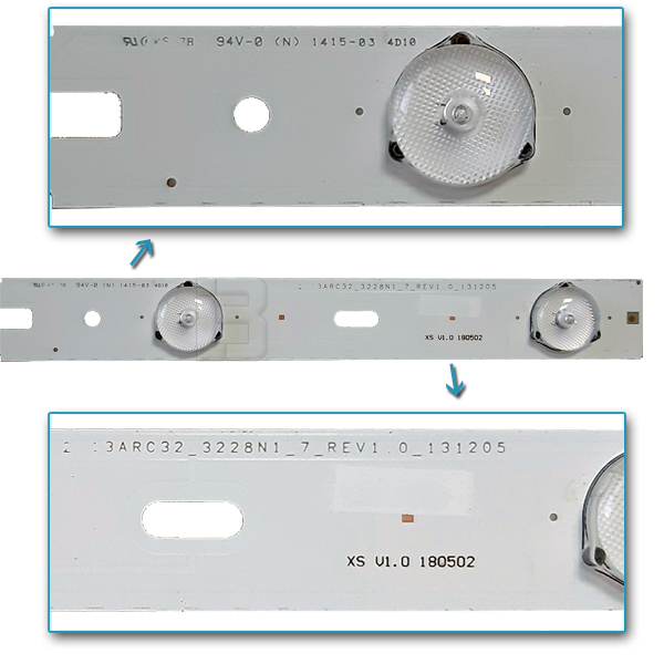LED BAR-GRUNDIG32-1 - 3arc32_3228n1_rev1