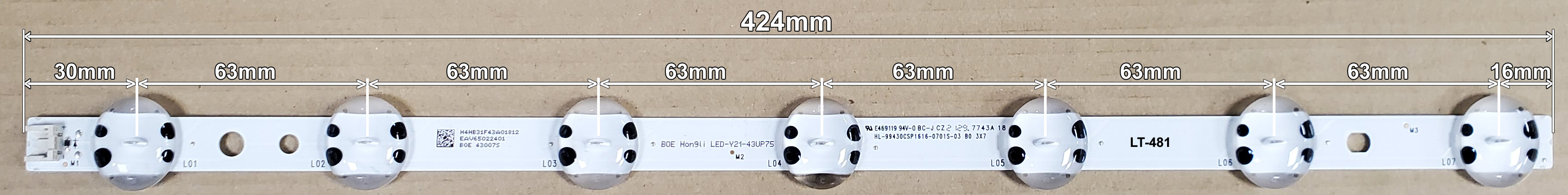 LED BAR-LG43UP75 - lt481-led-traka-za-lg-43up75-424mm
