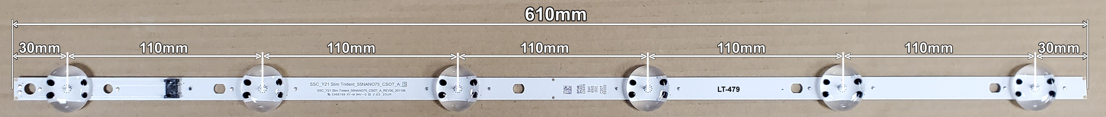 LED BAR-LG55UP - lt479-led-traka-za-lg-55nan075-610mm