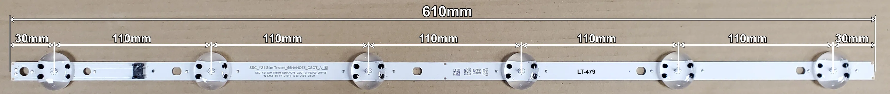 LED BAR-LG55UP - lt479-led-traka-za-lg-55nan075-610mm