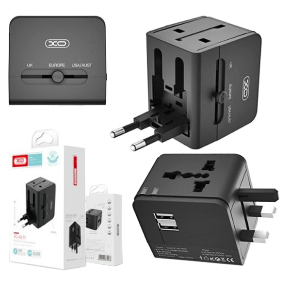 PUNJAČ KUĆNI USB WL-01 - xo-univerzalni-punjac-wl01-eu-ek-us-6a-crni-4434