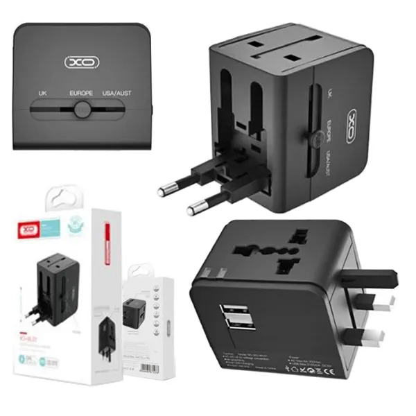 PUNJAČ KUĆNI USB WL-01 - xo-univerzalni-punjac-wl01-eu-ek-us-6a-crni-4434