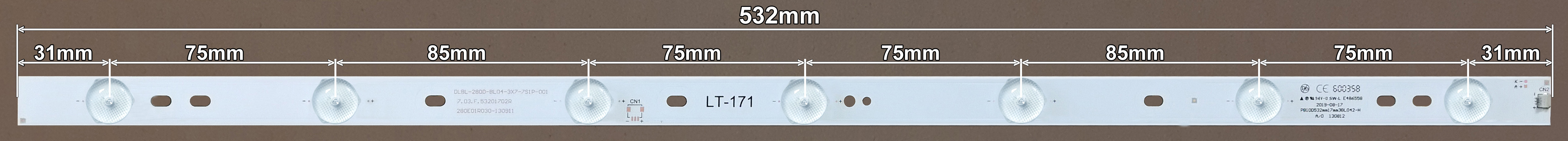 LED BAR-VIVAX28 - lt171-led-traka-za-vivax-28-532mm