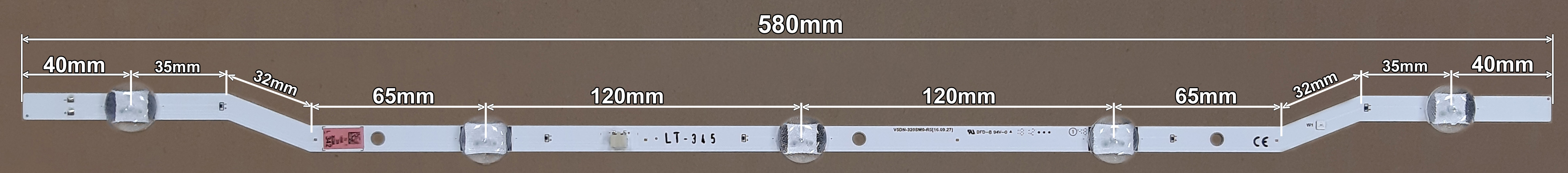 LED BAR-SAMSUNG32Z - lt345-led-traka-za-samsung-32-z5-580mm