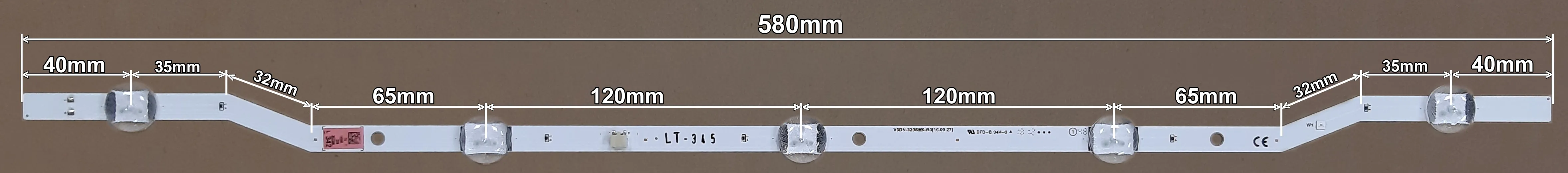 LED BAR-SAMSUNG32Z - lt345-led-traka-za-samsung-32-z5-580mm
