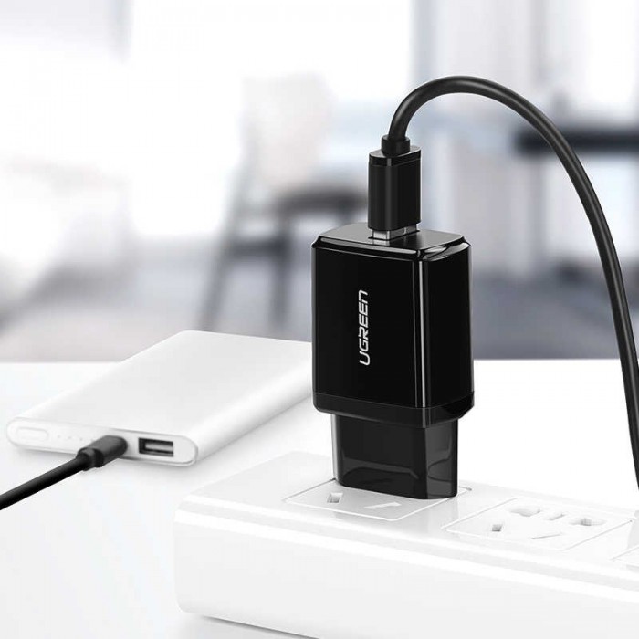 PUNJAČ KUĆNI USB-ED011 - kucni-usb-punjac-fast-5v-2-1a-ugreen-ed011