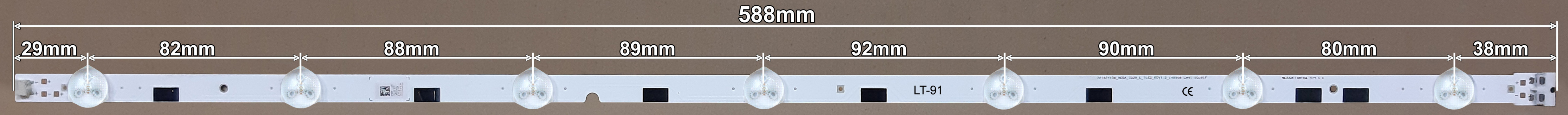 LED BAR-SAMSUNG58LR - lt91-led-traka-za-samsung-58-l7-588mm