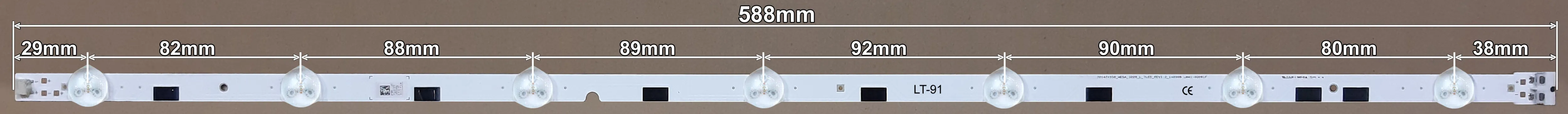 LED BAR-SAMSUNG58LR - lt91-led-traka-za-samsung-58-l7-588mm