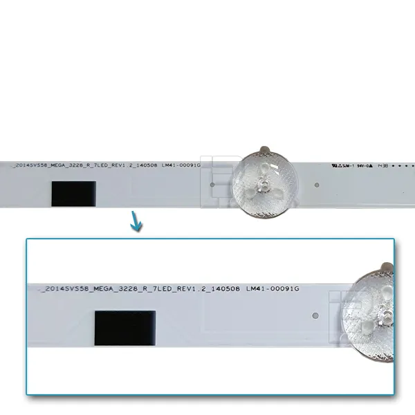 LED BAR-SAMSUNG58LR - 2014sv58_mega_3228_r_7led_lm41-00091g