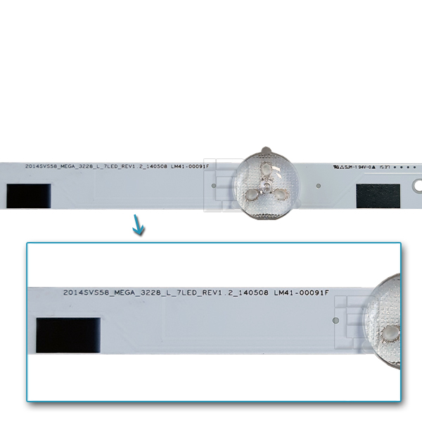 LED BAR-SAMSUNG58LR - 2014sv58_mega_3228_l_7led_lm41-00091f
