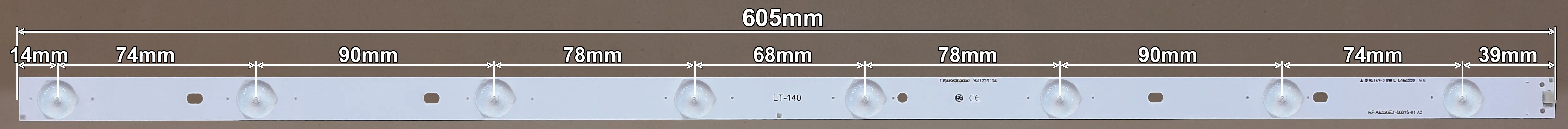 LED BAR-FUEGO32-1 - fuego traka 605mm