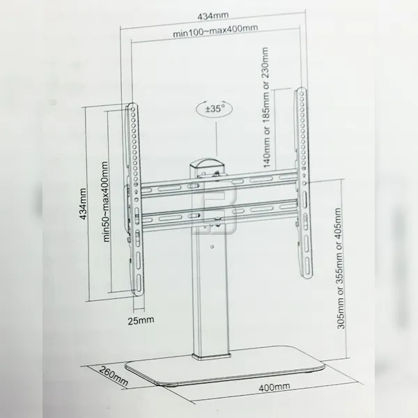 TV NOSAČ WM2470 32-55 - WM2470-dimenzije
