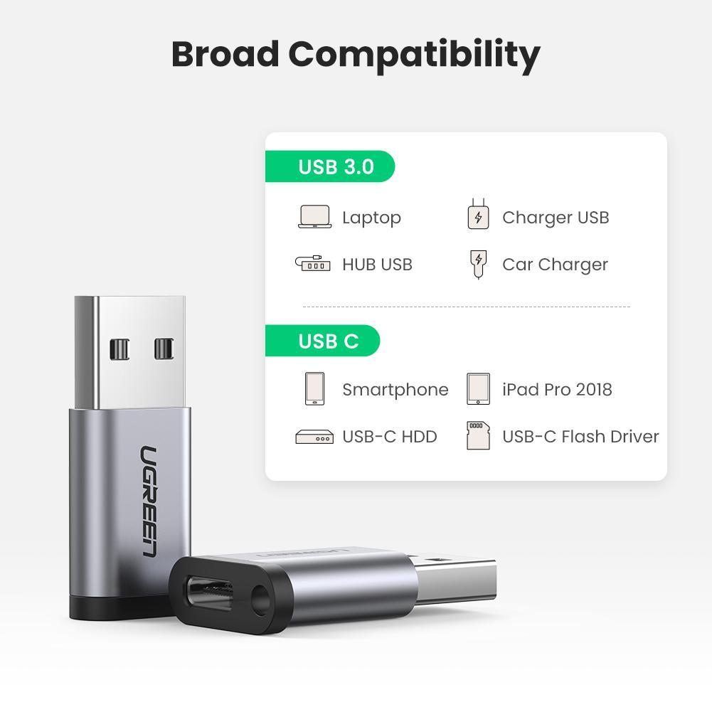 USBc-USB-A US276 ADAPTER - adapter-tip-c-na-usb-a-3-0-ugreen-us276-2982_1
