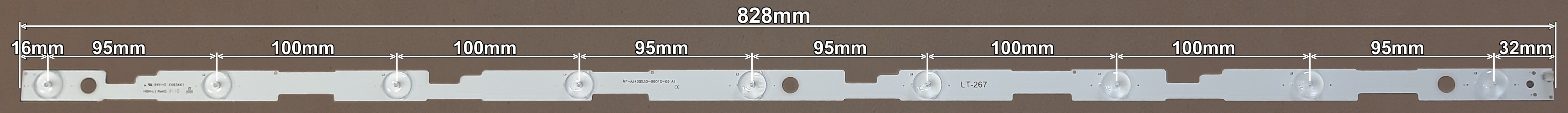LED BAR-SHARP43LC - lt267-led-traka-za-sharp-43-828mm