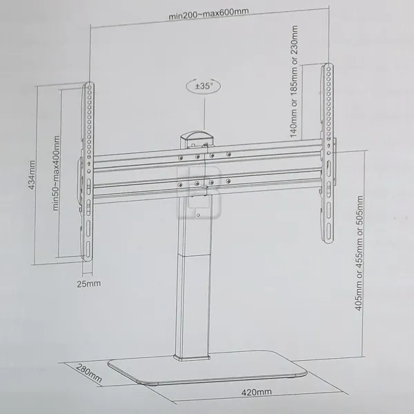 TV NOSAČ WM2670 32-70 - tv-nosac-stalak-za-komodu