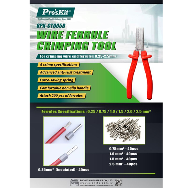 KLEŠTA 8PK-CT005B ZA KRIMPOVANJE - 8PK-CT005B-hilzne-klesta