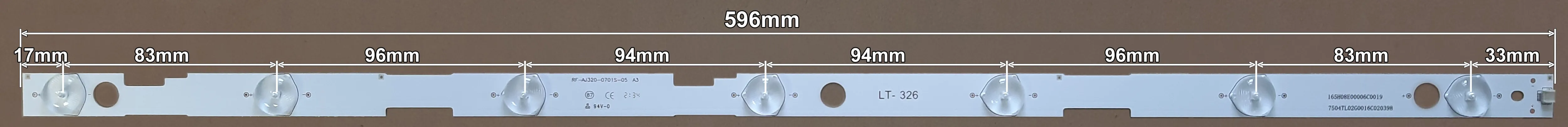 LED BAR-SHARP32 - lt326-led-traka-za-sharp-32-596mm