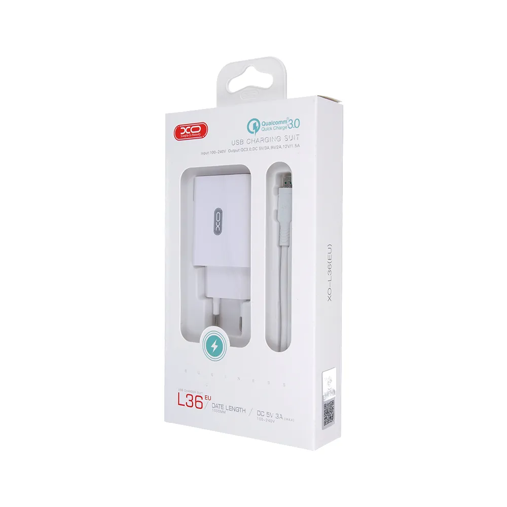 PUNJAČ KUĆNI USB-L36 - xo-punjac-za-mob-l36-kabl-usb-tip-c-4433_1