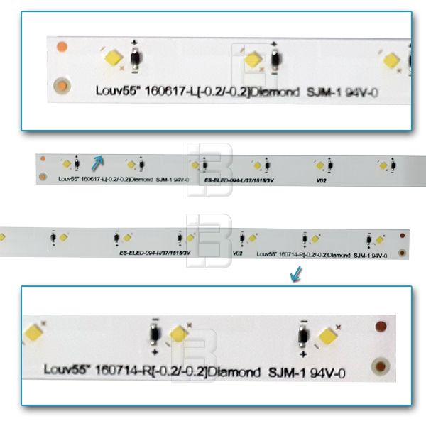 LED BAR-SAMSUNG55LR - louv55-1607-r-l-diamond