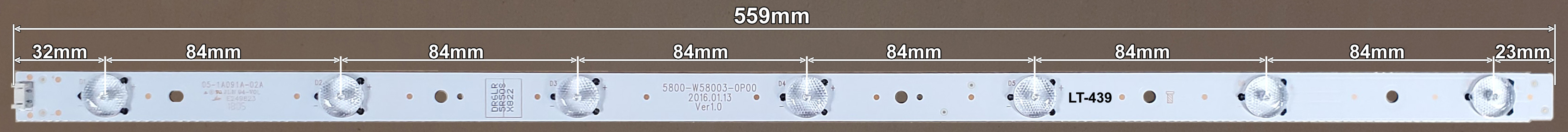 LED BAR-TESLA58W - lt439-led-traka-za-tesla-58-w0-559mm