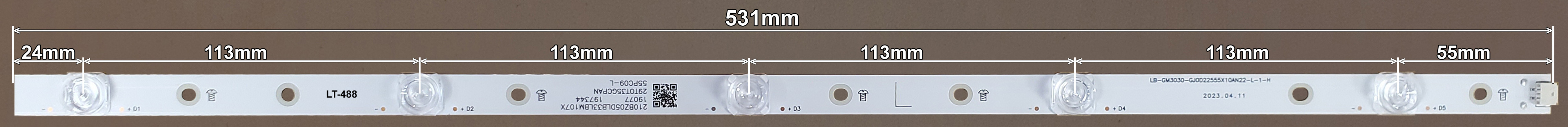 LED BAR-PHILIPS55-2 - lt488-led-traka-za-philips-55-2-l-531mm