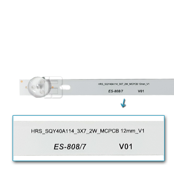 LED BAR-VIVAX406 - hrs_sqy40a114_3x7_2w_mcpcb-12mm_v1