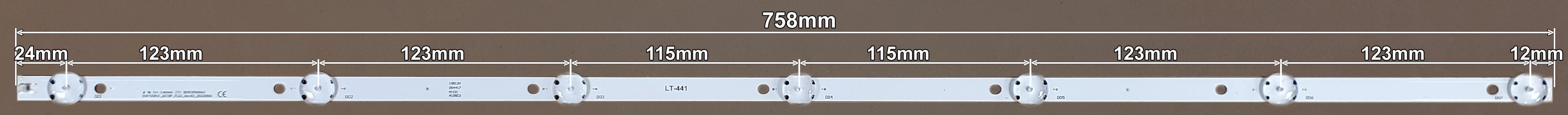 LED BAR-PHILIPS42-1 - lt441-led-traka-za-philips-42-1-758mm
