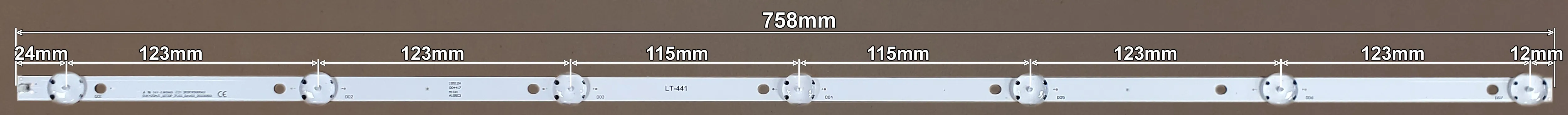 LED BAR-PHILIPS42-1 - lt441-led-traka-za-philips-42-1-758mm