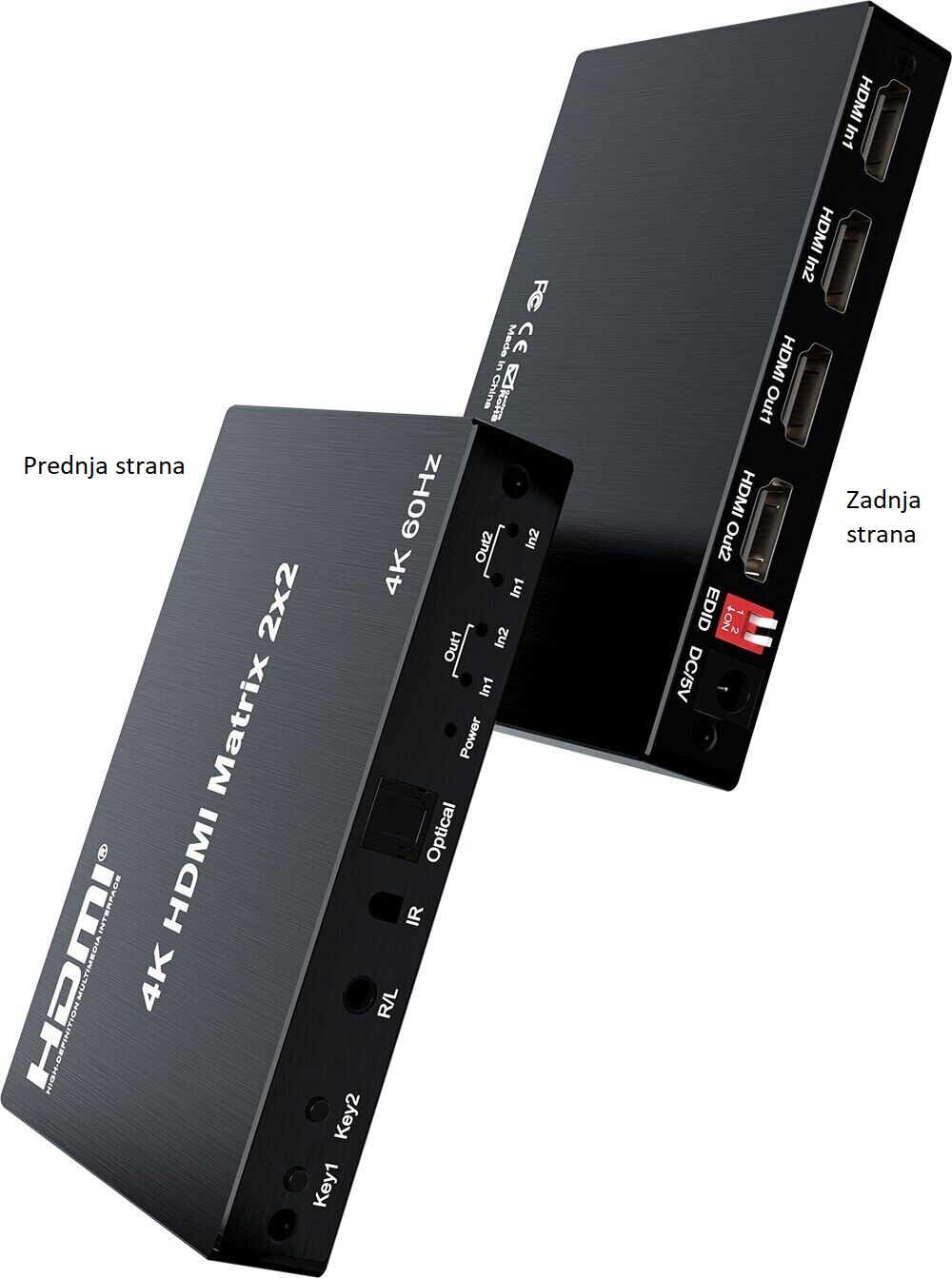 HDMI SPLITER 2x2 - hdmi-matrix-kettz-4k-60hz-2x2-hm-k252-4593_1