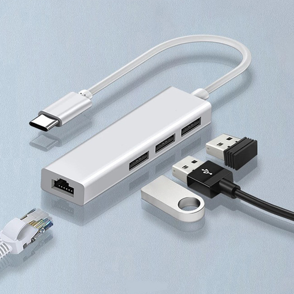 USBc-HUB4 - type-c-hub-4-u-1-rj45-100m-lan-3-usb-2-0-4693_1