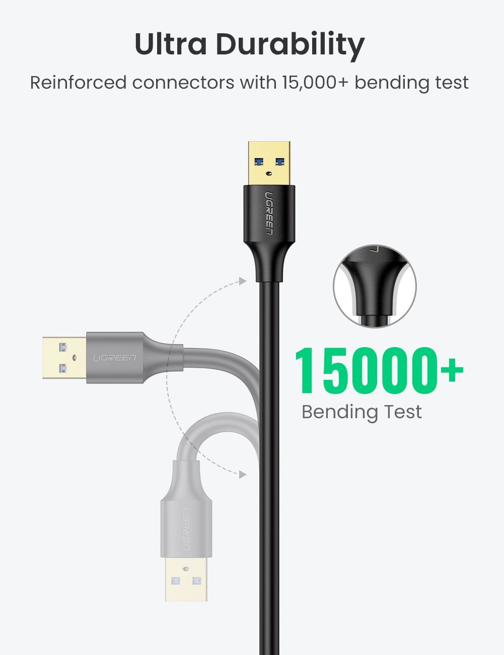 USB 3.0A-0.5/M-F KABL - usb-kabl-m-f-3-0-0-5m-crni-ugreen-us129-2891_4