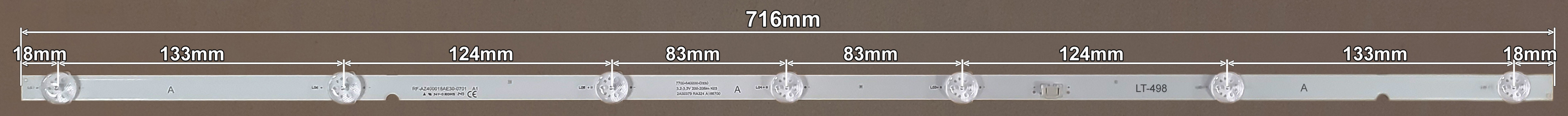 LED BAR-TESLA40S - lt498-led-traka-za-tesla-40-1-a-716mm