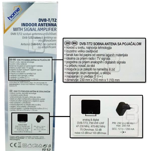 ANTENA FZ52 - antena-dvb-t-t2-uputstvo