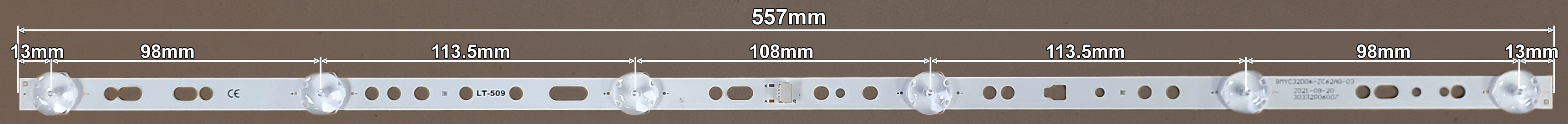 LED BAR-VOLT32 - lt509-led-traka-za-volt-32-557mm
