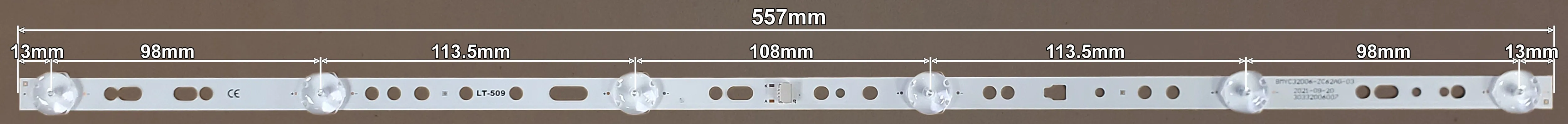 LED BAR-VOLT32 - lt509-led-traka-za-volt-32-557mm