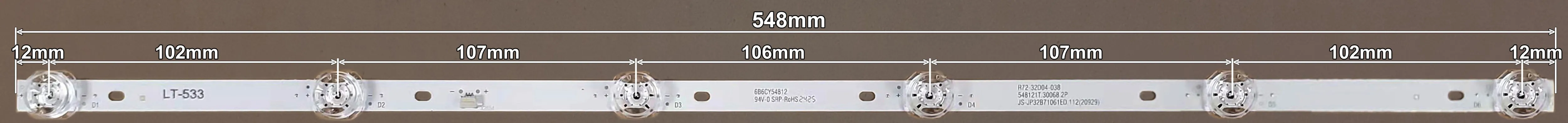 LED BAR-STELLA32 - lt533-led-traka-za-stella-32-548mm