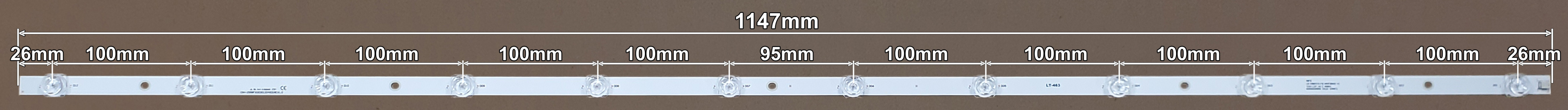 LED BAR-ALPHA58 - pozadinsko osvetljenje alpha 