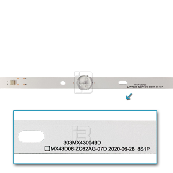 LED BAR-VOX43ADS - 303mx430049d-mx43d08-zc62ag07d