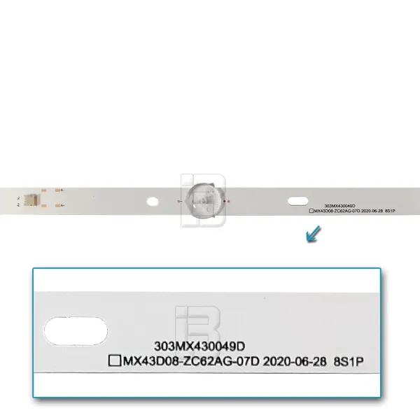 LED BAR-VOX43ADS - 303mx430049d-mx43d08-zc62ag07d
