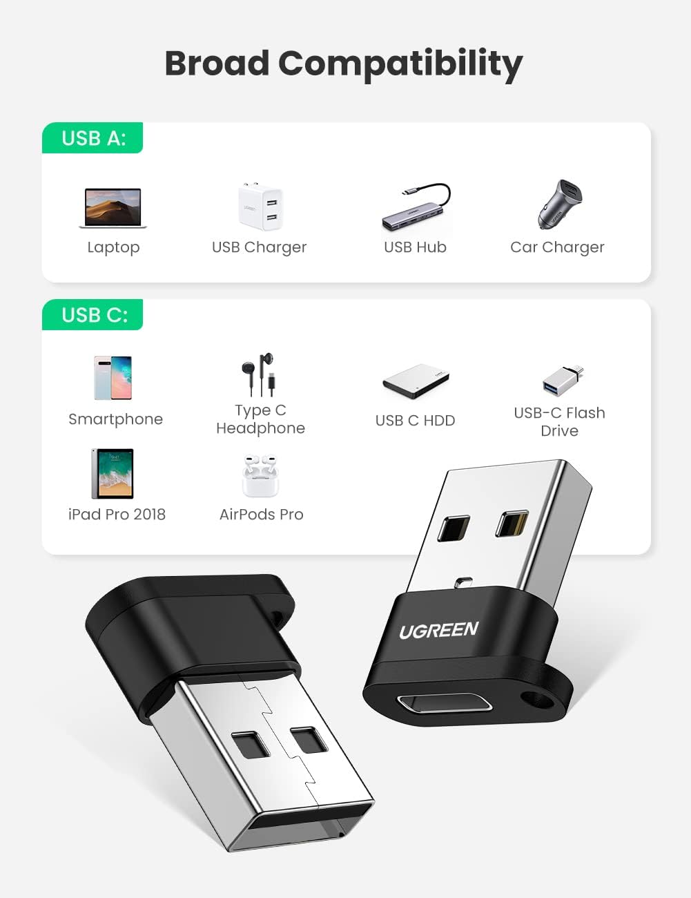 USB-A/USBc ADAPTER - ugreen-adapter-usb-a-na-usb-tip-c-us280-4885_1