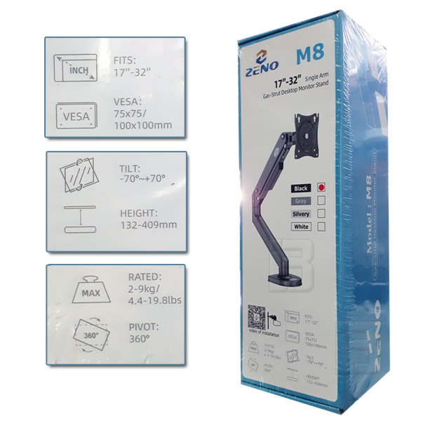 MONITOR NOSAČ TVD-030 - m8-nosac-monitora-specifikacija