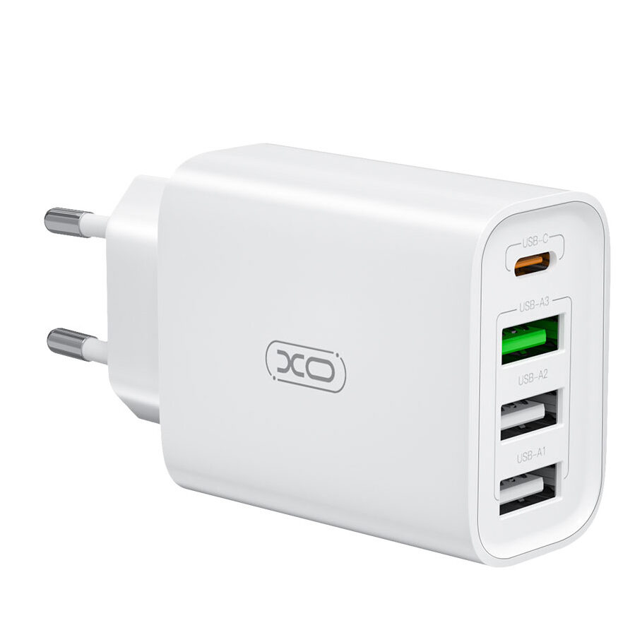 PUNJAČ KUĆNI USB-L120 - xo-brzi-punjac-tip-c-3xusb-l120-kabl-4785_1