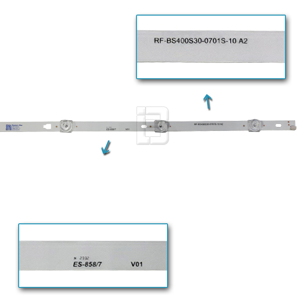 LED BAR-ALPHA40D - rf-bs400s30-0701s-10-a2