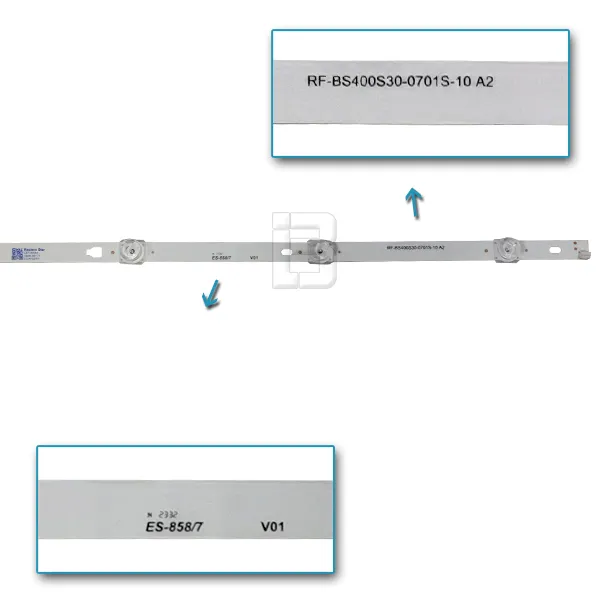 LED BAR-ALPHA40D - rf-bs400s30-0701s-10-a2